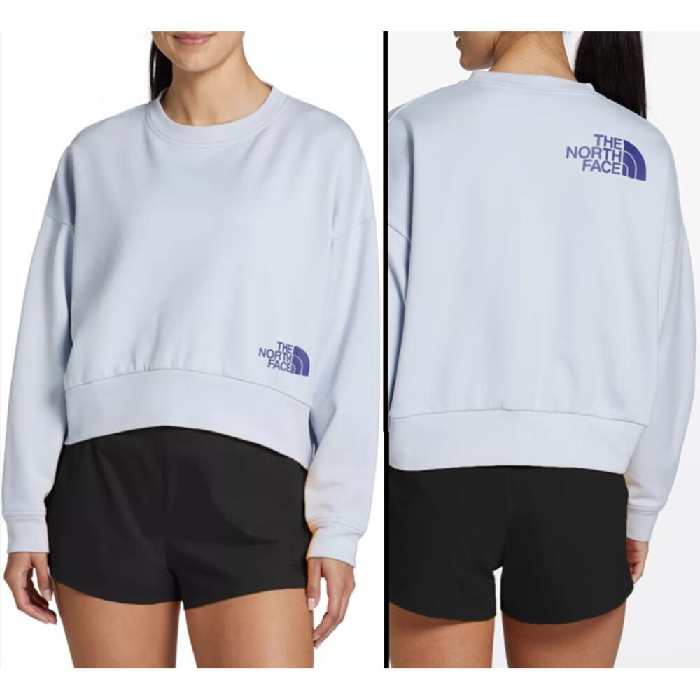 The North Face NEW Oversized Horizon Fleece Crew Sweatshirt Dusty Periwinkle XXL